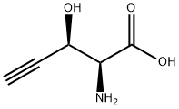 2(S),3(R)-2-Amino-3-hydroxypent-4-ynoic acid Struktur