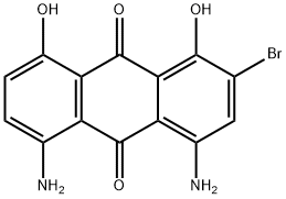 4,5-ジアミノ-2-ブロモ-1,8-ジヒドロキシ-9,10-アントラセンジオン 化学構造式