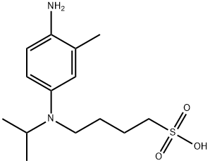 4-[(4-amino-m-tolyl)(isopropyl)amino]butane-1-sulphonic acid Struktur