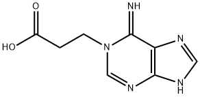 1-(2-carboxyethyl)adenine 化学構造式