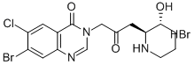 ハロフジノン臭化水素酸塩 化学構造式