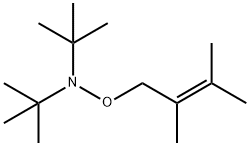 N-[(2,3-Dimethyl-2-butenyl)oxy]-N-tert-butyl-2-methyl-2-propanamine Struktur