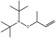 N-tert-ブチル-2-メチル-N-[(1-メチル-2-プロペニル)オキシ]-2-プロパンアミン 化学構造式