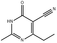 4-ETHYL-6-HYDROXY-2-METHYLPYRIMIDINE-5-CARBONITRILE Struktur