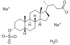 牛磺胆酸-3-硫酸酯二钠盐, 64936-81-8, 结构式