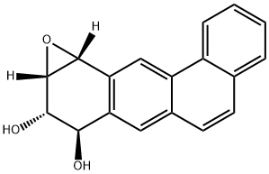 8,9,10,11-テトラヒドロ-10α,11α-エポキシベンゾ[a]アントラセン-8β,9α-ジオール 化学構造式