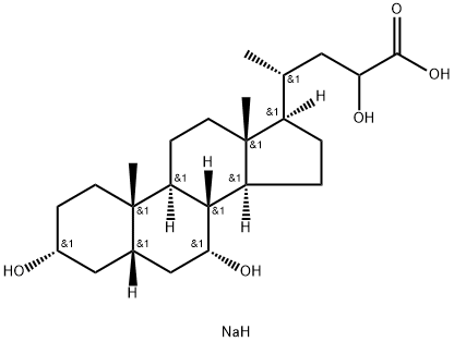 3,7,23-trihydroxycholan-24-oic acid Struktur
