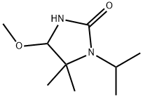 2-Imidazolidinone, 4-methoxy-5,5-dimethyl-1-(1-methylethyl)- Structure