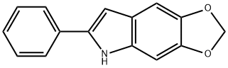 5,6-亚甲基二氧-2-苯基吲哚,64943-90-4,结构式