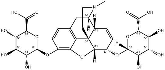 MORPHINE-3,6-DIGLUCURONIDE TETRAHYDRATE, DEA SCHEDULE II Struktur