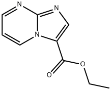 イミダゾ[1,2-a]ピリミジン-3-カルボン酸エチル 化学構造式