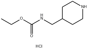 CarbaMic acid, (4-piperidinylMethyl)-, ethyl ester, Monohydrochloride,64951-40-2,结构式
