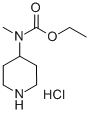 CARBAMIC ACID, METHYL-4-PIPERIDINYL-, ETHYL ESTER, MONOHYDROCHLORIDE Struktur