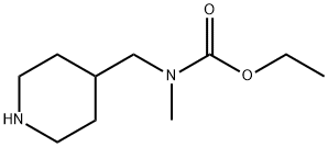 CARBAMIC ACID, METHYL(4-PIPERIDINYLMETHYL)-, ETHYL ESTER 结构式