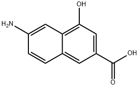 6-氨基-4-羟基-2-萘甲酸, 64955-20-0, 结构式