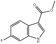 6-FLUORO-1H-INDOLE-3-CARBOXYLIC ACID METHYL ESTER Structure