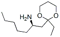 1,3-Dioxane-2-ethanamine,2-ethyl-alpha-pentyl-,(alphaR)-(9CI) Structure