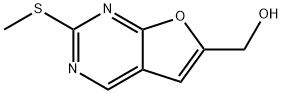 2-(METHYLTHIO)-FURO[2,3-D]PYRIMIDINE-6-METHANOL Structure