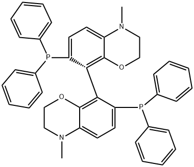 R-(+)-N,N'-二甲基-7,7'-双(二苯基膦)-3,3',4,4'-四氢-8,8'-二-2H-1,4-苯并恶嗪,649559-67-1,结构式