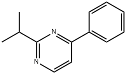 Pyrimidine, 2-(1-methylethyl)-4-phenyl- (9CI) Struktur