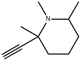 Piperidine, 2-ethynyl-1,2,6-trimethyl- (7CI,8CI) Structure