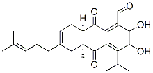 (8aR,10aS)-2,3-Dihydroxy-4-isopropyl-10a-methyl-6-(4-methyl-3-pentenyl)-9,10-dioxo-5,8,8a,9,10,10a-hexahydro-1-anthracenecarbaldehyde Structure