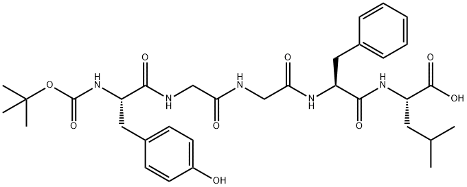 BOC-LEU-ENKEPHALIN, 64963-27-5, 结构式