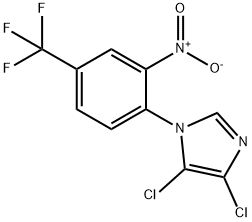 4,5-二氯-1-(2-硝基-4-(三氟甲基)苯基)-1H-咪唑, 649662-56-6, 结构式