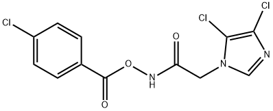N-[(4-CHLOROBENZOYL)OXY]-2-(4,5-DICHLORO-1H-IMIDAZOL-1-YL)ACETAMIDE Struktur