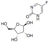 5-fluoropyrimidin-2-one beta-ribofuranoside 化学構造式