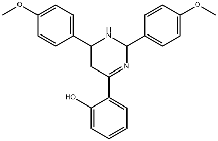 (6Z)-6-[2,6-bis(4-methoxyphenyl)-1,3-diazinan-4-ylidene]cyclohexa-2,4- dien-1-one Structure