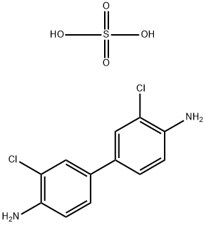 3,3'-ジクロロベンジジン二硫酸塩 化学構造式