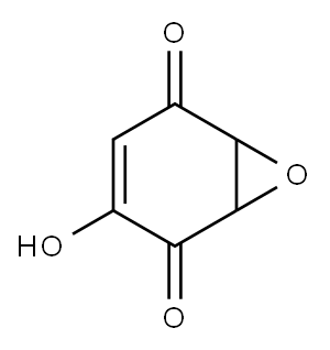 7-Oxabicyclo[4.1.0]hept-3-ene-2,5-dione,  3-hydroxy- Struktur