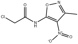 Acetamide,  2-chloro-N-(3-methyl-4-nitro-5-isoxazolyl)- Struktur