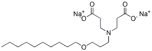sodium N-(2-carboxyethyl)-N-[3-(decyloxy)propyl]-beta-alaninate Struktur