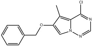 6-Benzyloxy-4-chloro-5-methylpyrrolo[2,1-f][1,2,4]triazine Struktur
