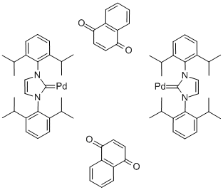 1,3-双(2,6-二-异丙苯基)咪唑-2-基1,4-萘醌)钯二聚物,649736-75-4,结构式