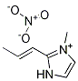 1-propenyl-3-MethyliMidazoliuM nitrate 化学構造式