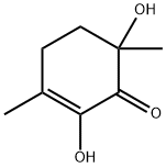 2-Cyclohexen-1-one, 2,6-dihydroxy-3,6-dimethyl- (9CI) Structure