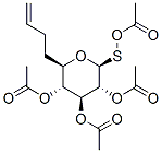 .beta.-D-Glucopyranoside, 2-propenyl 1-thio-, tetraacetate Struktur
