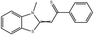 Ethanethione, 2-(3-methyl-2(3H)-benzothiazolylidene)-1-phenyl- (9CI) Struktur