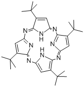 2,7,12,17-四叔丁基-5,10,15,20-四氮杂-21H,23H- 卟啉, 64987-70-8, 结构式