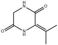 2,5-Piperazinedione,  3-(1-methylethylidene)- Structure