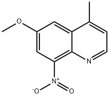 4-甲基-6-甲氧基-8-硝基喹啉, 64992-56-9, 结构式