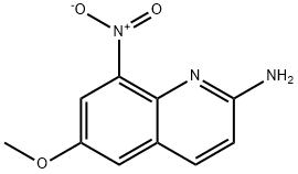 6-Methoxy-8-nitro-2-quinolinamine Struktur