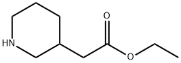 (ピペリジン-3-イル)酢酸エチル 化学構造式