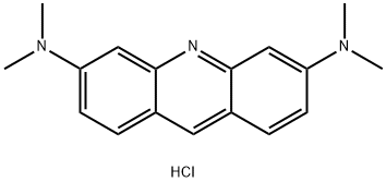 3,6-ビス(ジメチルアミノ)アクリジン·塩酸塩 化学構造式