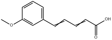 5-(3-甲氧基苯基)-2,4-戊二烯酸, 6500-63-6, 结构式
