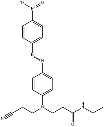 3-[(2-cyanoethyl)[4-[(4-nitrophenyl)azo]phenyl]amino]-N-ethylpropionamide Structure