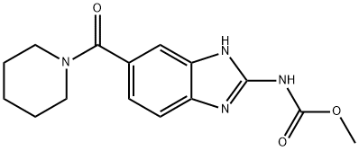 [5-[(Piperidin-1-yl)carbonyl]-1H-benzimidazol-2-yl]carbamic acid methyl ester,65003-32-9,结构式